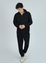 Cozy Fleece ZIP Hoodie – Black