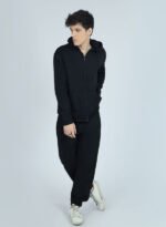 Cozy Fleece ZIP Hoodie – Black