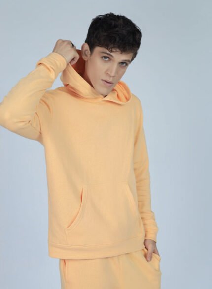 Cozy Fleece Hoodie – Peach